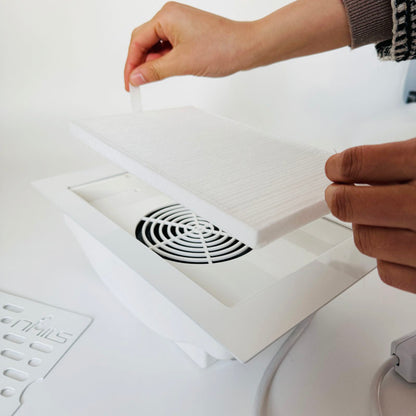 manicure supplies powerful table desktop aspirator dust absorber for nails vacuum cleaner extractor fan machine