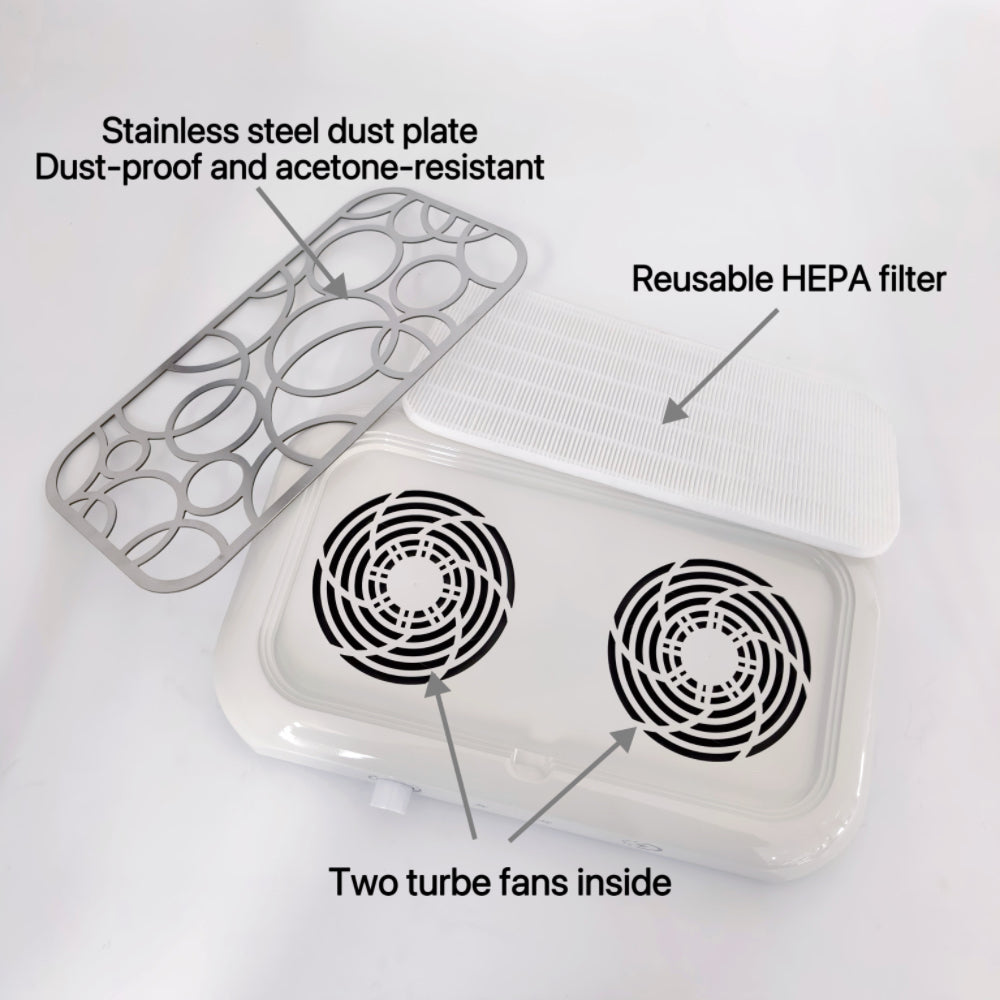 120W Professional Powerful 406 Nail Vacuum Cleaner-Not Wireless