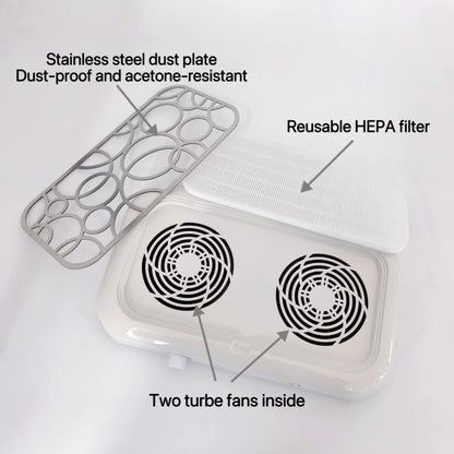 120W Professional Powerful 406 Nail Vacuum Cleaner-Not Wireless