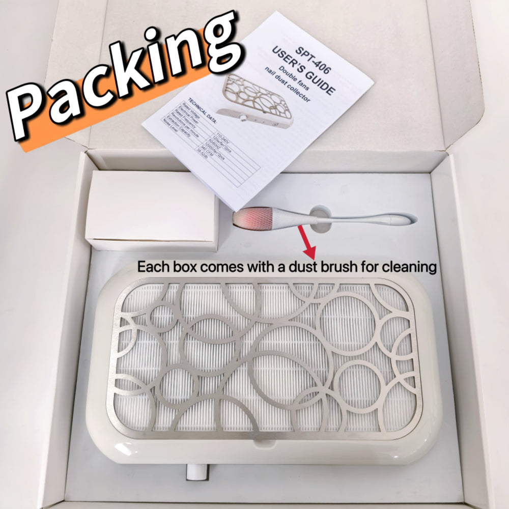 120W Professional Powerful 406 Nail Vacuum Cleaner-Not Wireless