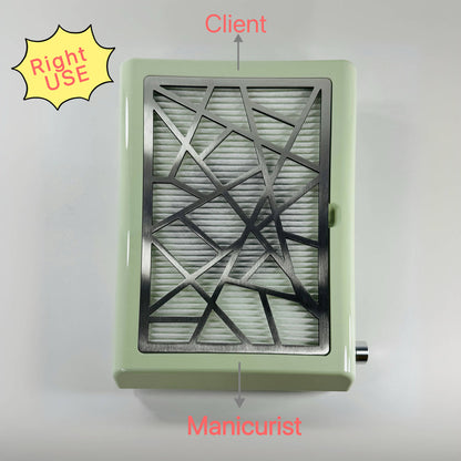 Professional 402 Nail Dust Collector Powerful Suction Salon Vacuum Cleaner Extractor Manicure Fan With HEPA Filter Speed Adjustable